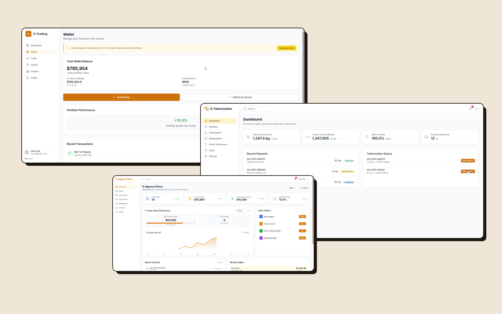 Golden Suisse — 3 fintech apps